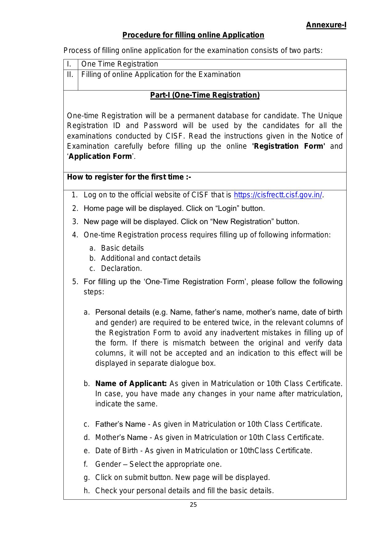 CISF Head Constable (General Duty) - Sports Quota Recruitment 2023 - Page 7