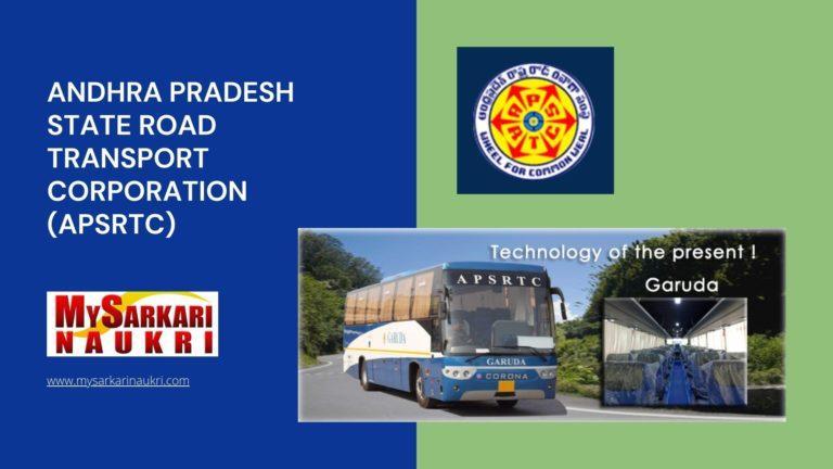 Andhra Pradesh State Road Transport Corporation (APSRTC) Recruitment