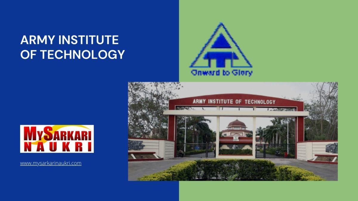 Army Institute of Technology Recruitment