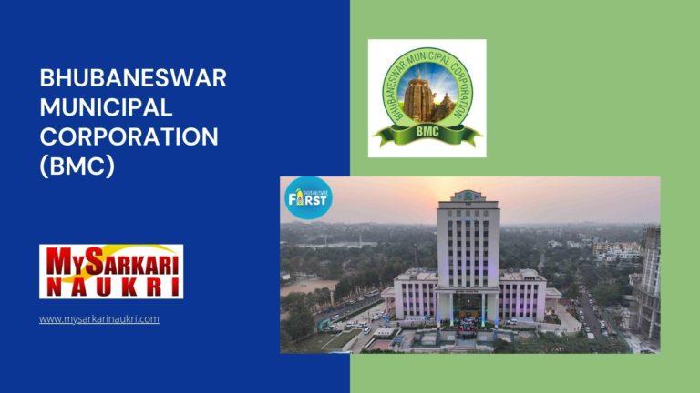 Bhubaneswar Municipal Corporation (BMC) Recruitment