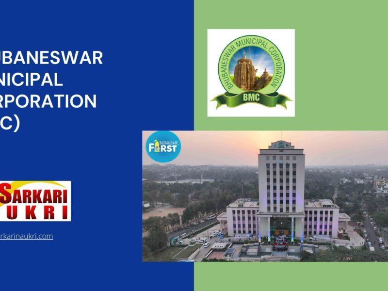 Bhubaneswar Municipal Corporation (BMC) Recruitment