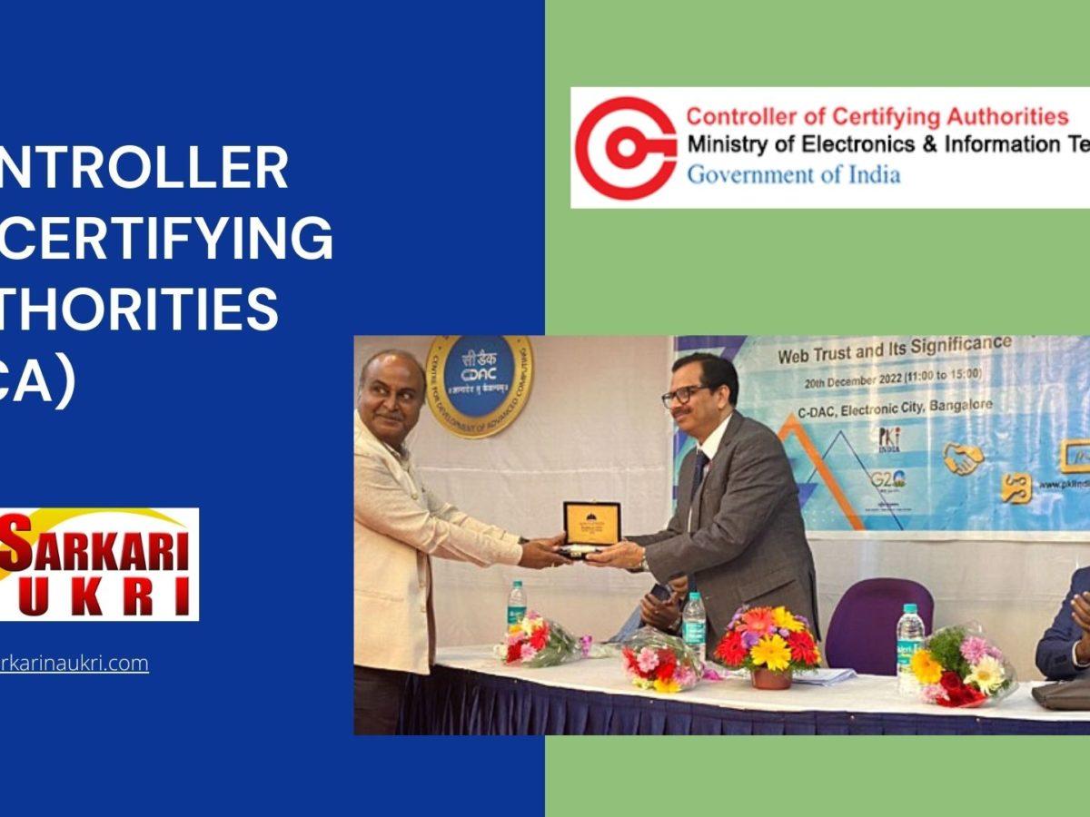 Controller of Certifying Authorities (CCA) Recruitment