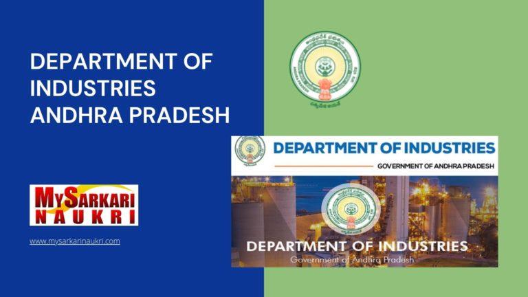 Department of Industries Andhra Pradesh Recruitment