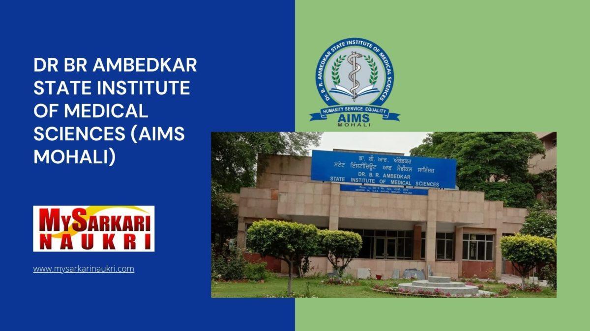 Dr BR Ambedkar State Institute of Medical Sciences (AIMS Mohali) Recruitment