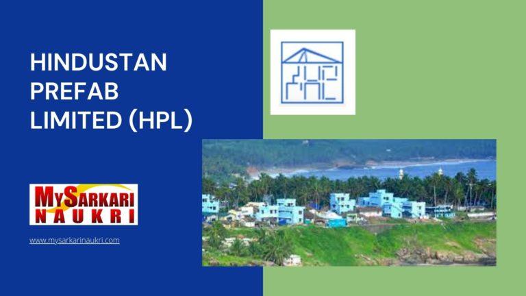 Hindustan Prefab Limited (HPL) Recruitment