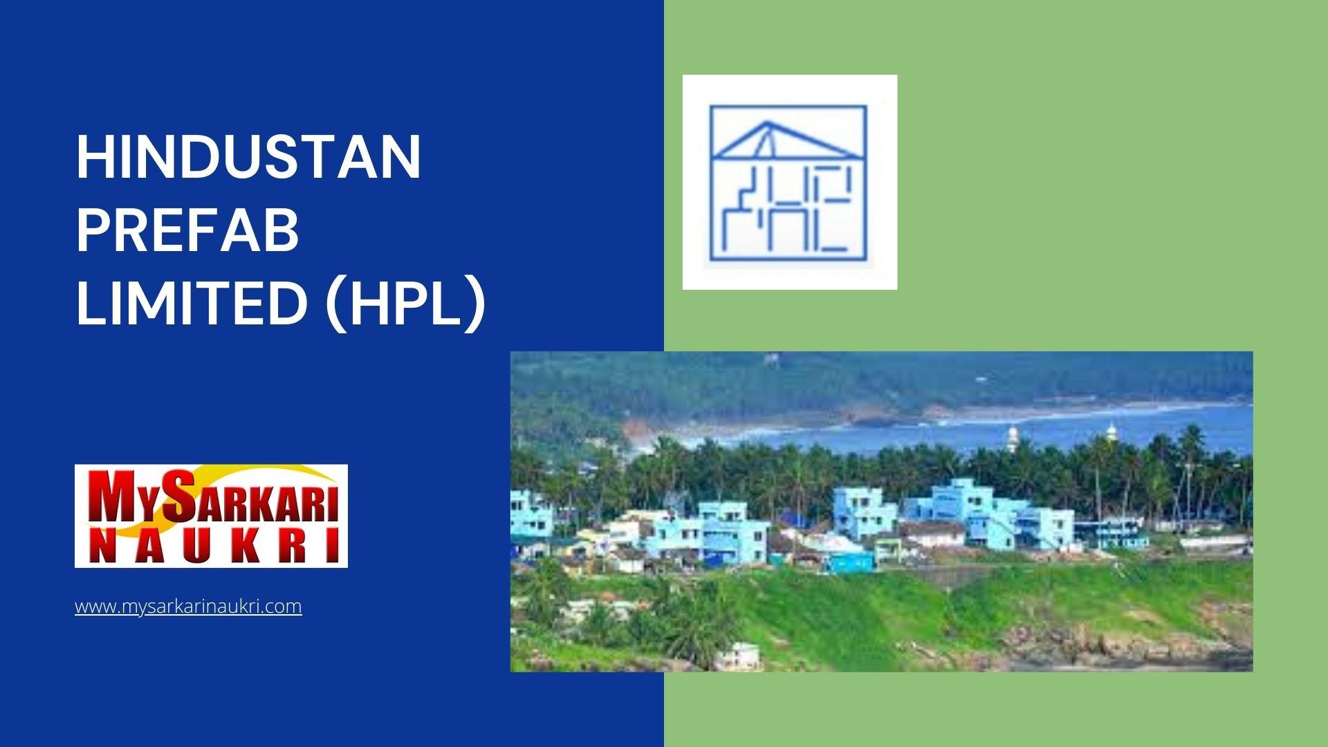 Hindustan Prefab Limited (HPL) Recruitment