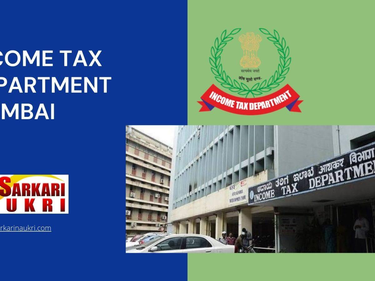 Income Tax Department Mumbai Recruitment