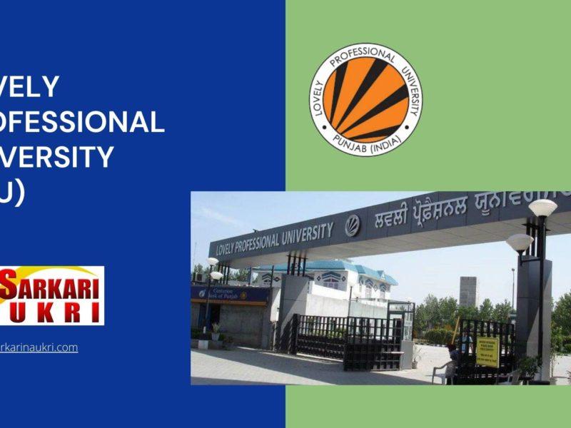 Lovely Professional University (LPU) Recruitment