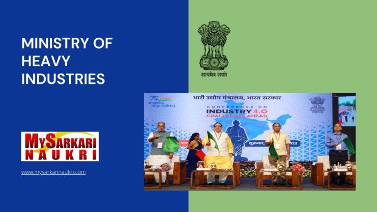 Ministry of Heavy Industries Recruitment