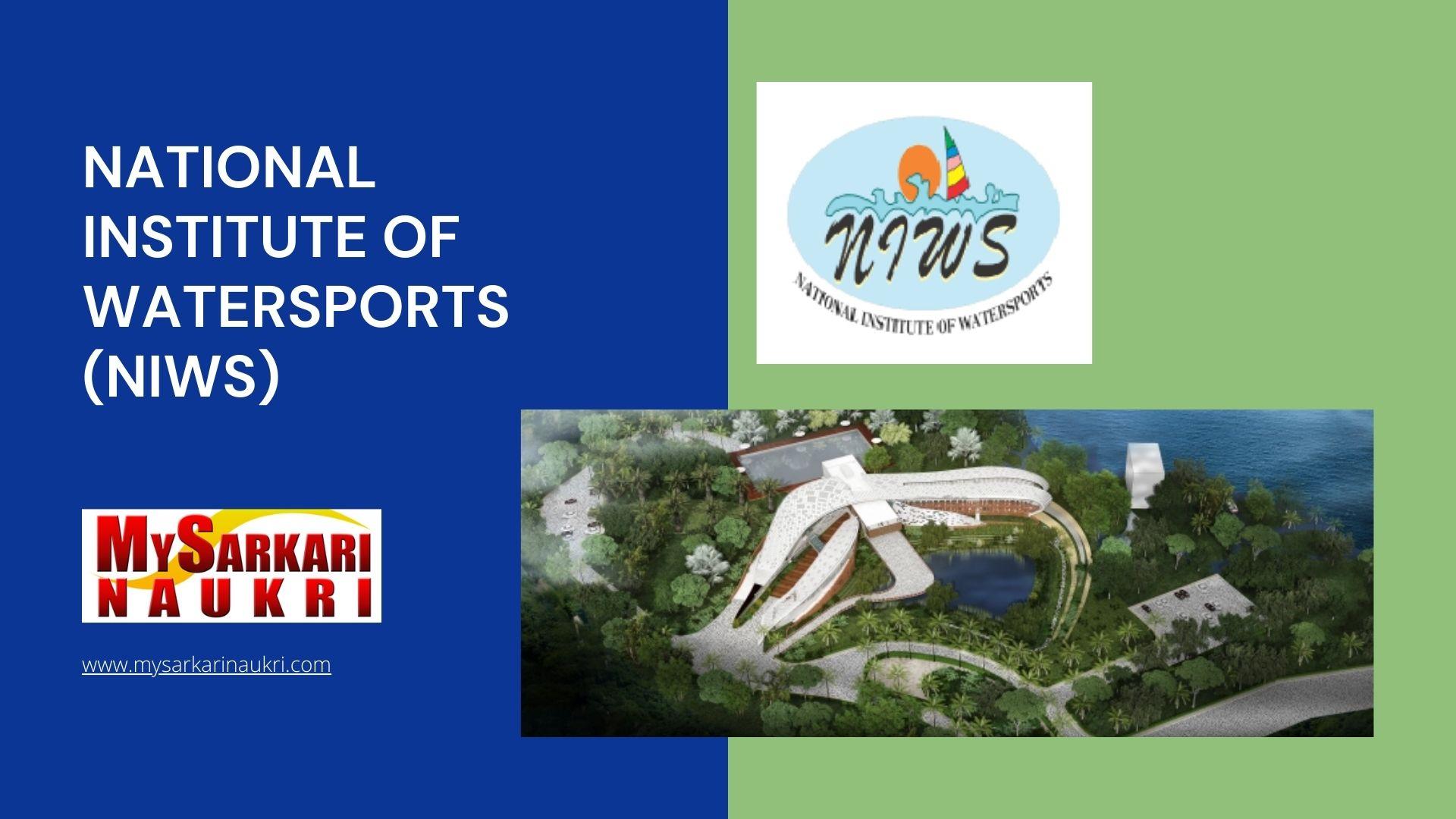National Institute of Watersports (NIWS) Recruitment