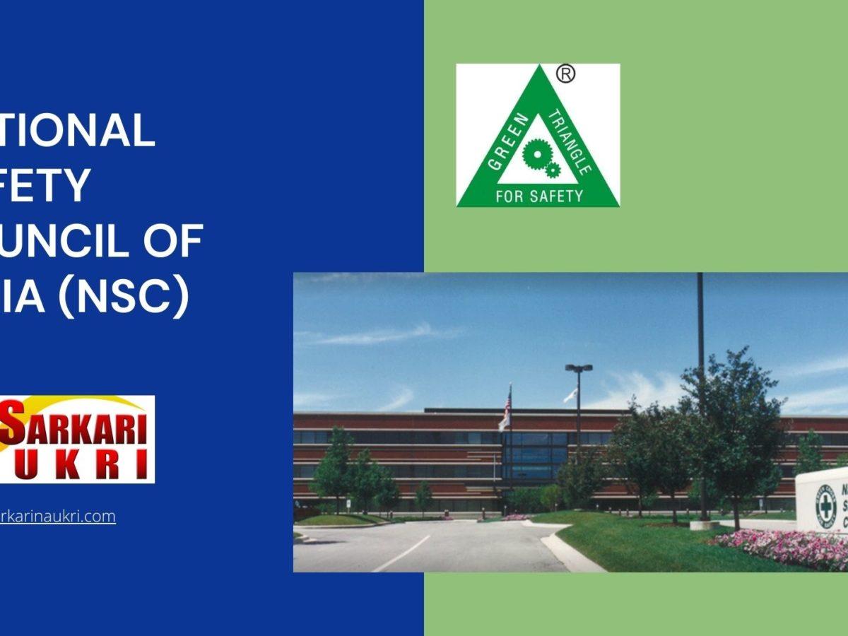 National Safety Council of India (NSC) Recruitment