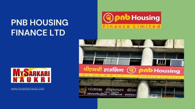 PNB Housing Finance Ltd Recruitment