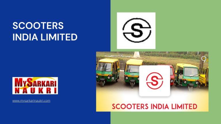 Scooters India Limited Recruitment