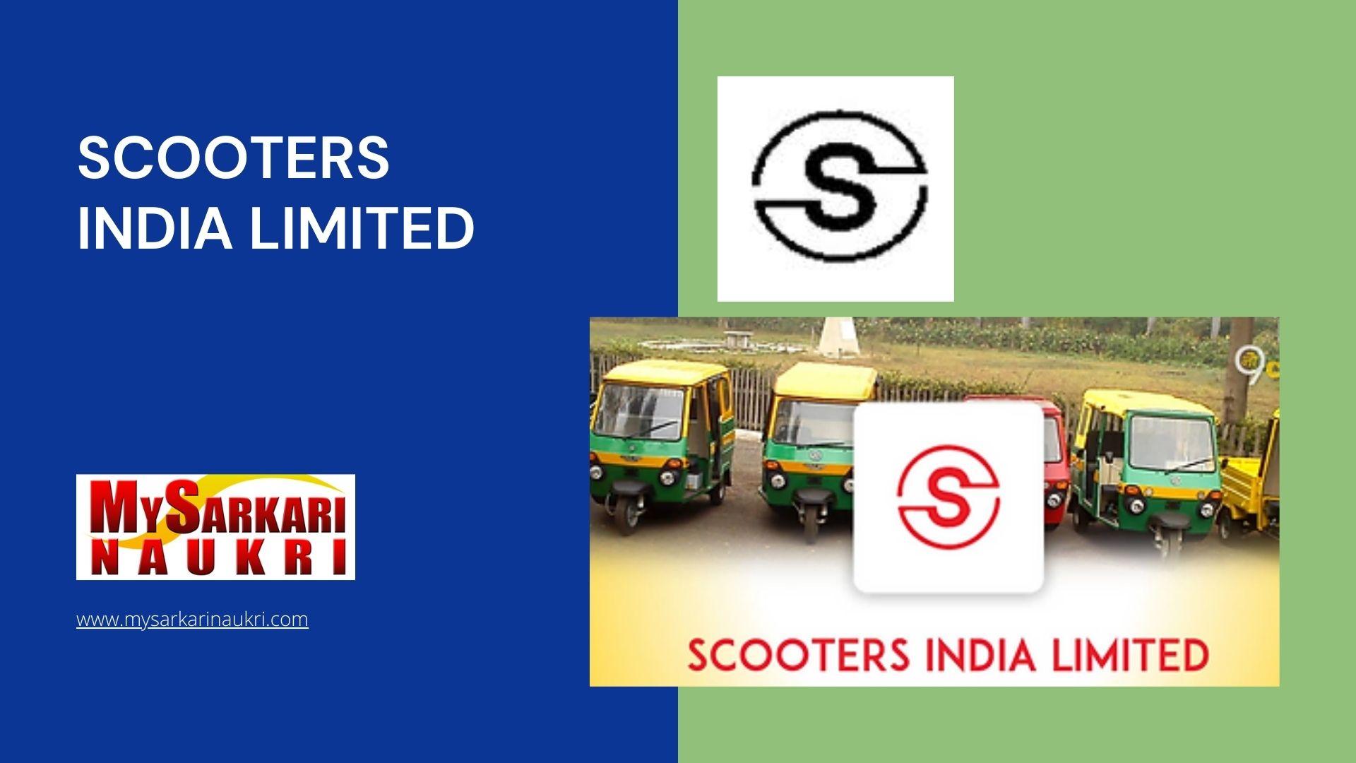 Scooters India Limited Recruitment MySarkariNaukri En