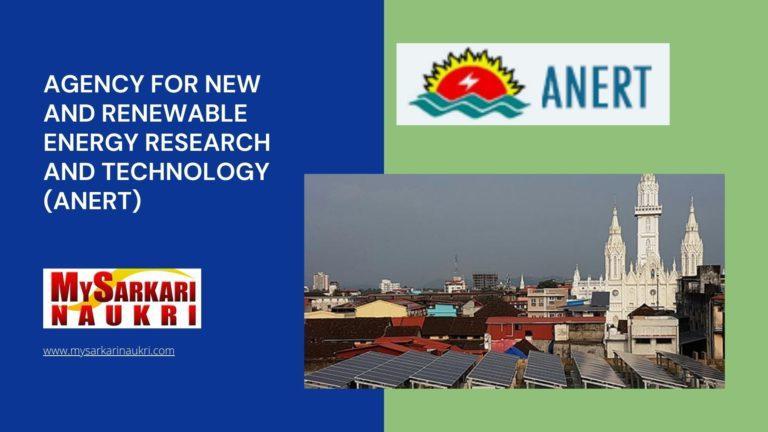 Agency for New and Renewable Energy Research and Technology (ANERT) Recruitment