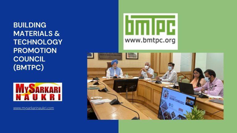 Building Materials & Technology Promotion Council (BMTPC) Recruitment