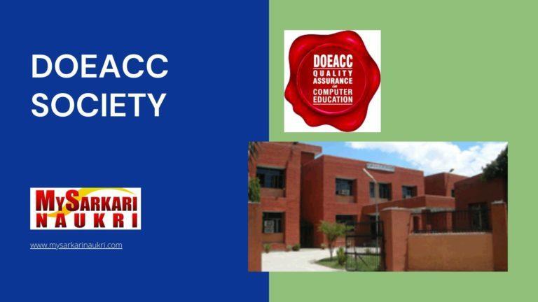 DOEACC Society Recruitment