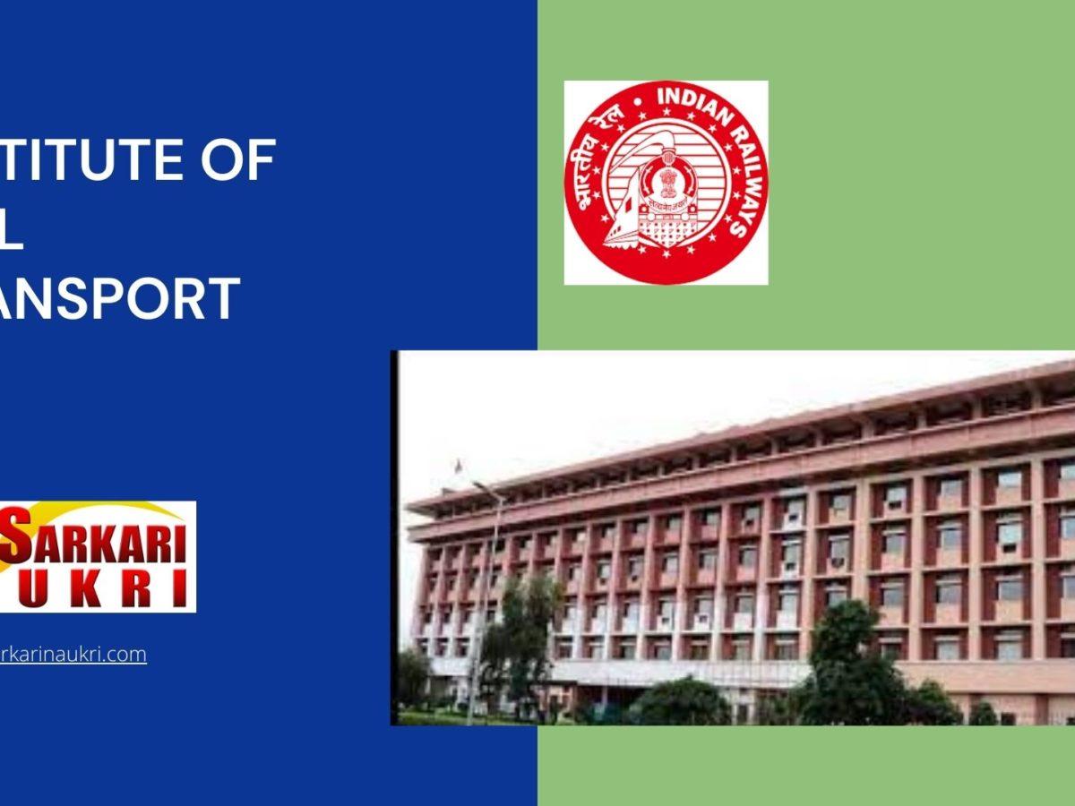 Institute of Rail Transport Recruitment