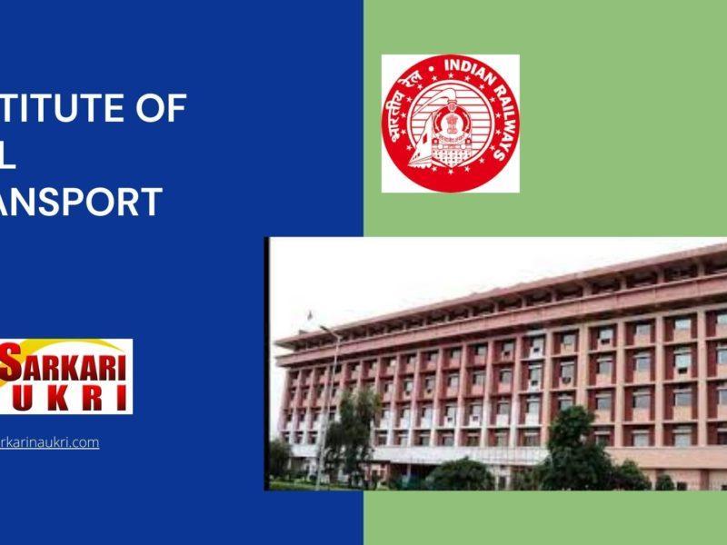 Institute of Rail Transport Recruitment