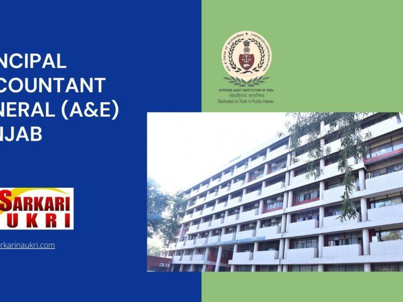Principal Accountant General (A&E) Punjab Recruitment