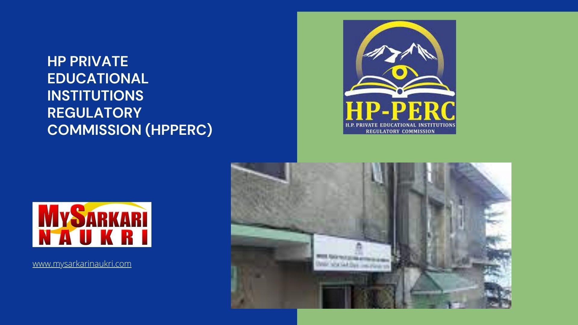 HP Private Educational Institutions Regulatory Commission (HPPERC) Recruitment