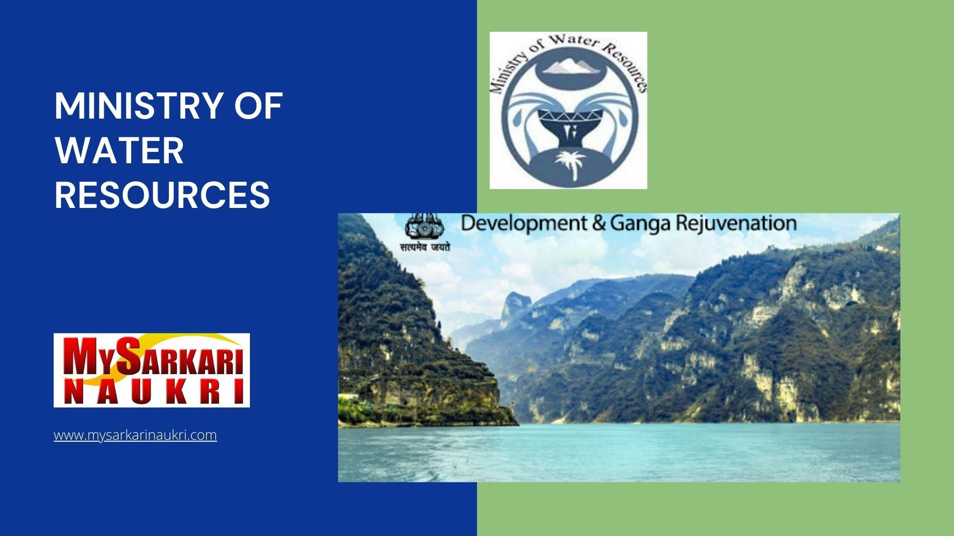 Ministry Of Water Resources Recruitment MySarkariNaukri En