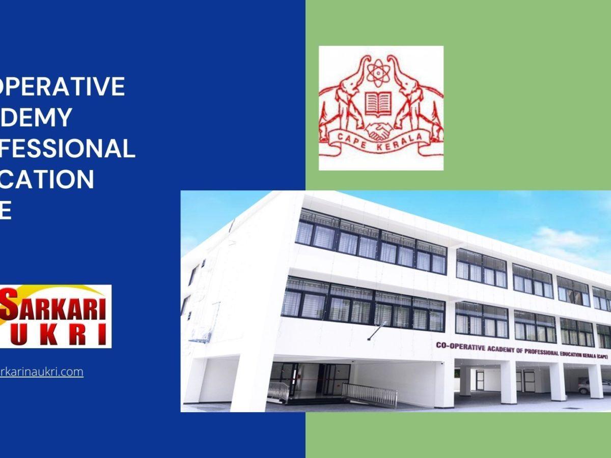 Cooperative Academy Professional Education Cape Recruitment