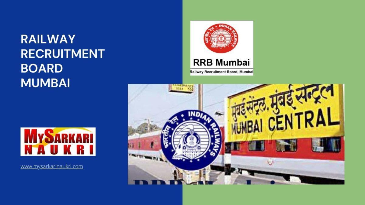 Railway Recruitment Board Mumbai Recruitment