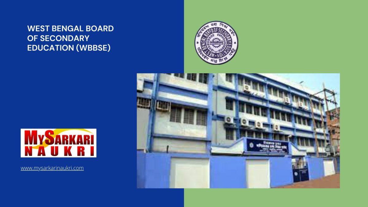 West Bengal Board of Secondary Education (WBBSE) Recruitment