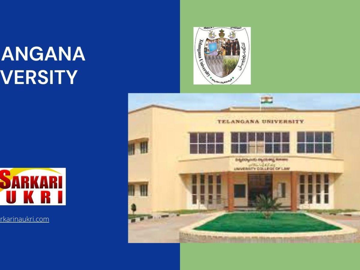 Telangana University Recruitment