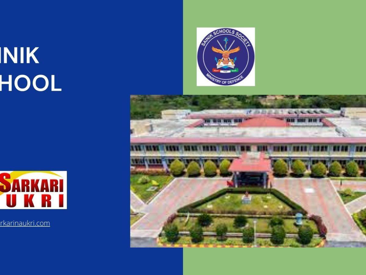 Sainik School Recruitment