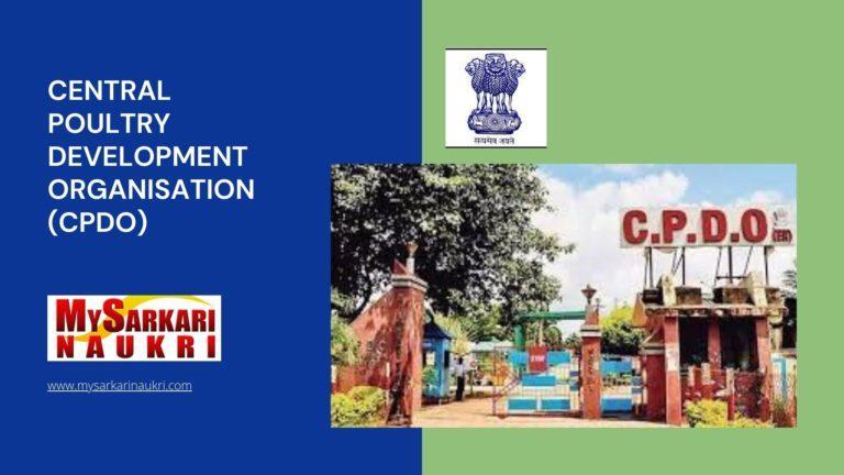 Central Poultry Development Organisation (CPDO) Recruitment