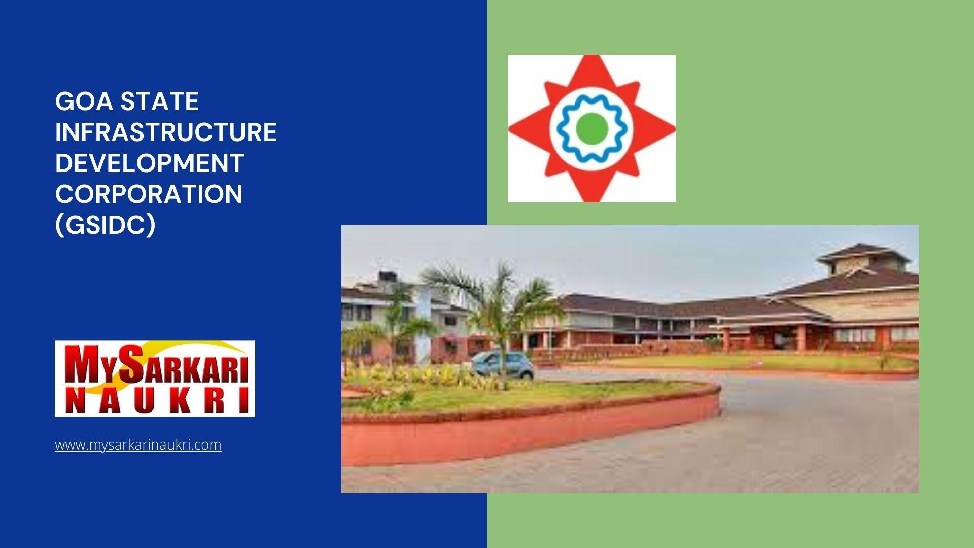 Goa State Infrastructure Development Corporation (GSIDC) Recruitment