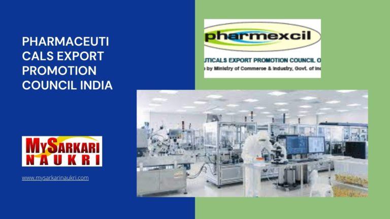 Pharmaceuticals Export Promotion Council India Recruitment