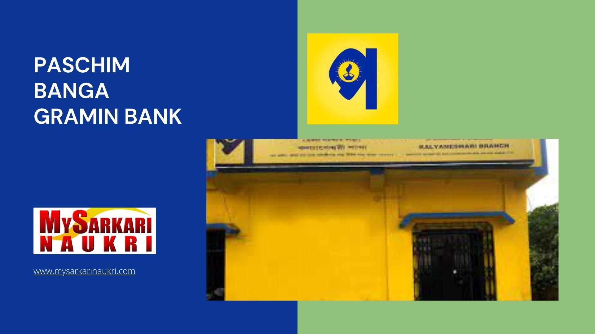 Paschim Banga Gramin Bank Recruitment