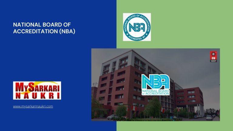 National Board of Accreditation (NBA) Recruitment