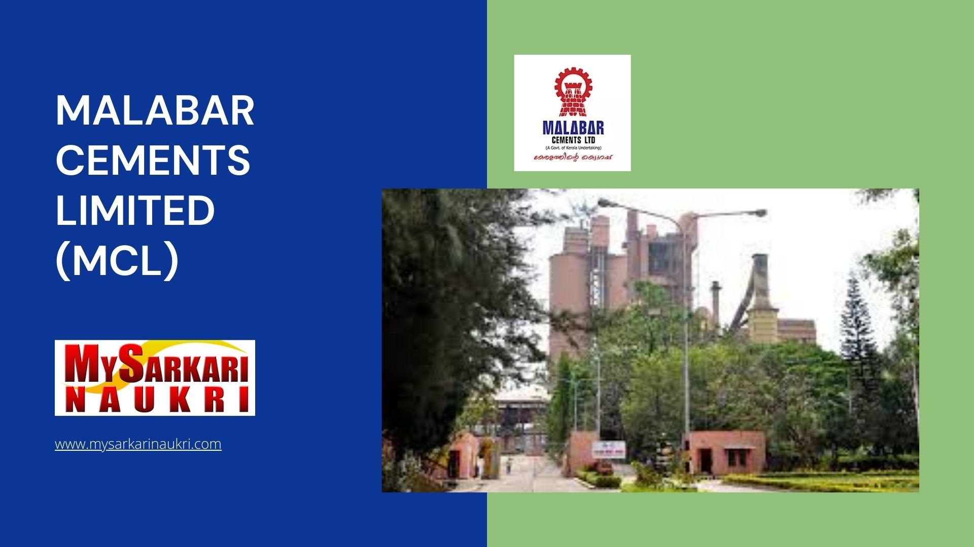 Malabar Cements Limited (MCL) Recruitment
