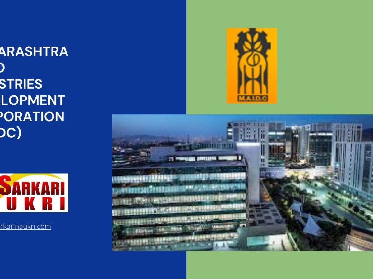 Maharashtra Agro Industries Development Corporation (MAIDC) Recruitment