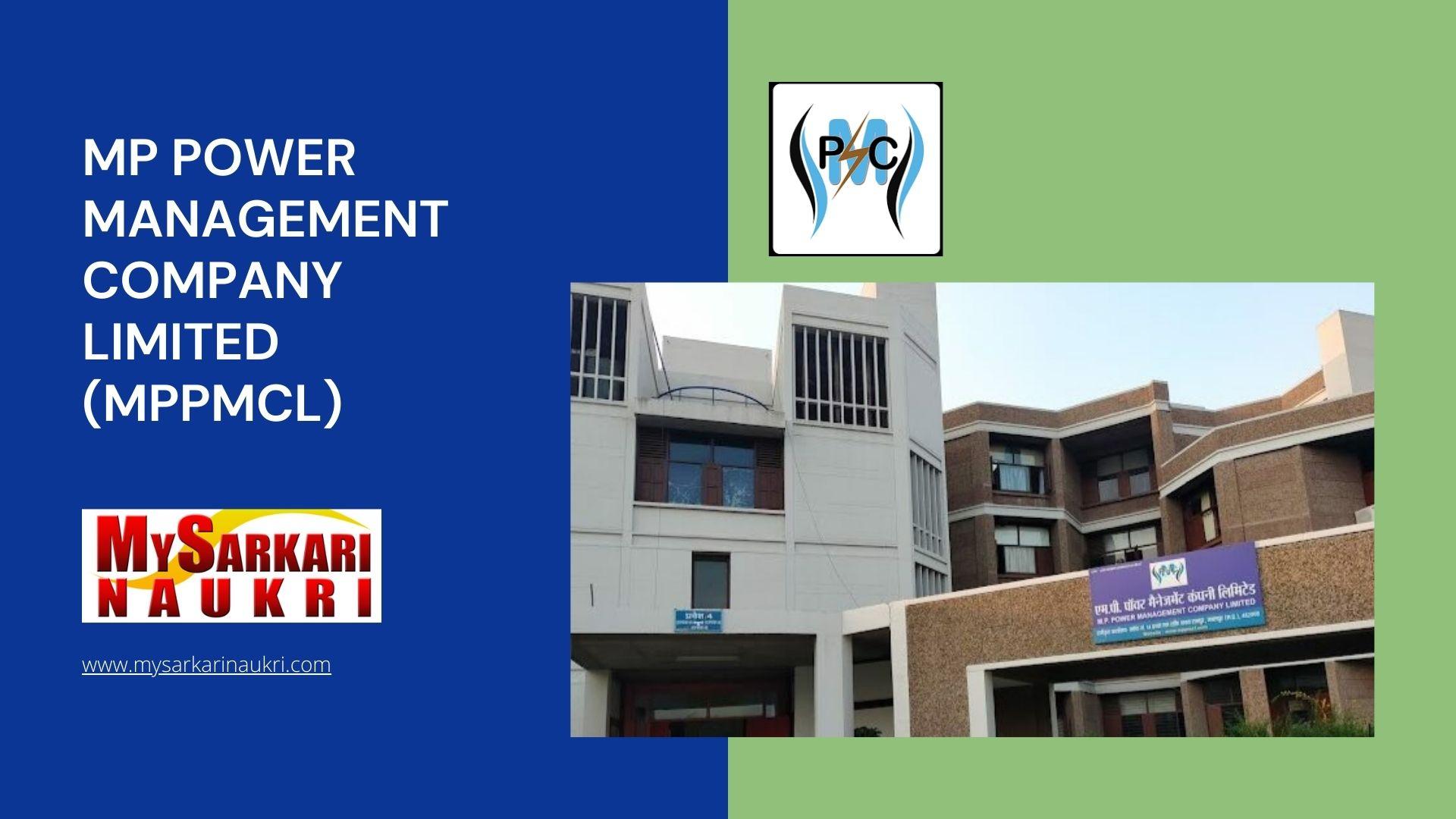 MP Power Management Company Limited (MPPMCL) Recruitment