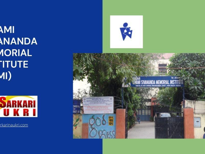 Swami Sivananda Memorial Institute (SSMI)