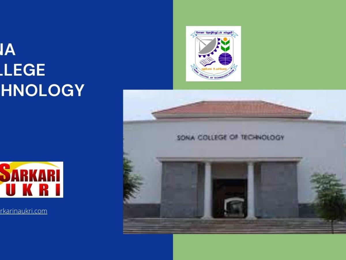 Sona College Technology Recruitment