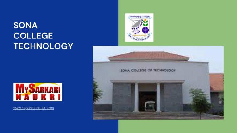 Sona College Technology Recruitment