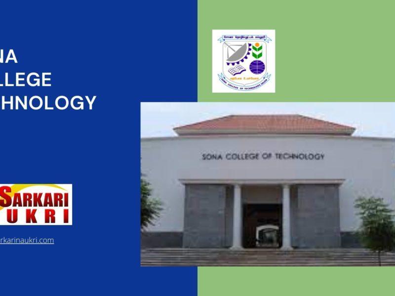 Sona College Technology Recruitment