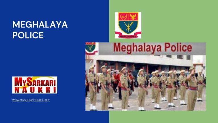 Meghalaya Police Recruitment