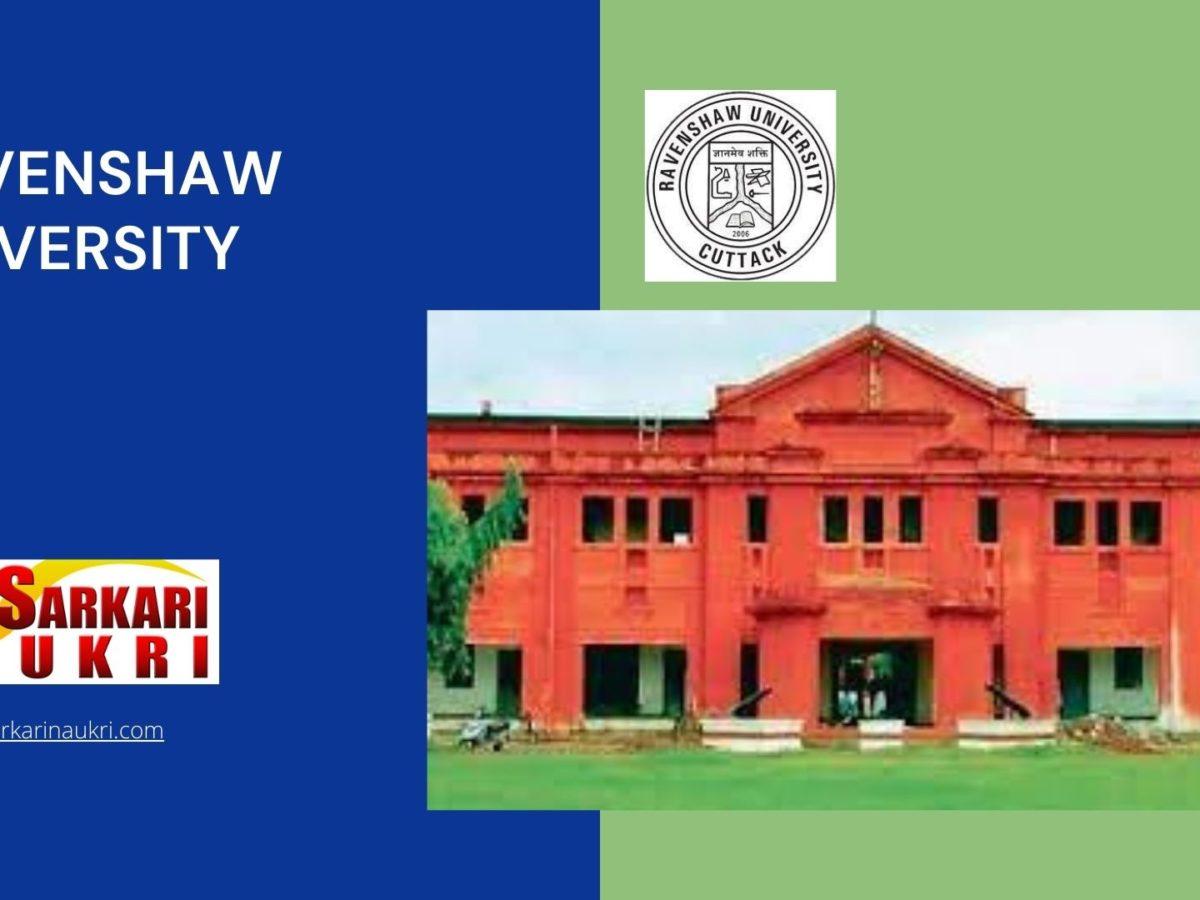 Ravenshaw University Recruitment