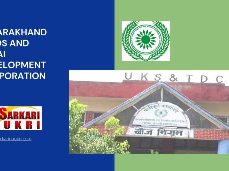 Uttarakhand Seeds And Tarai Development Corporation Recruitment