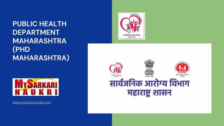 Public Health Department Maharashtra (PHD Maharashtra) Recruitment