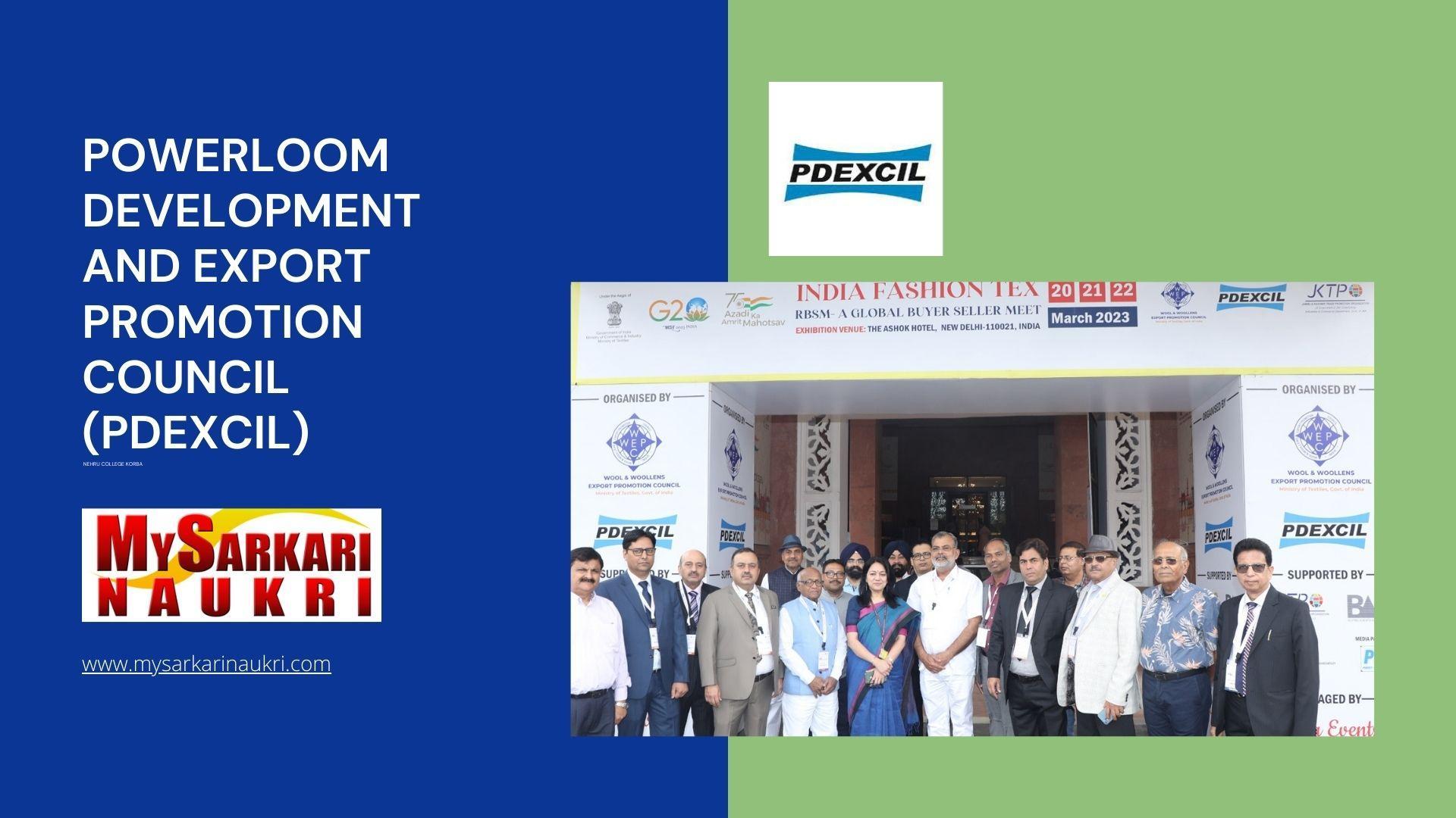 Powerloom Development And Export Promotion Council (PDEXCIL) Recruitment