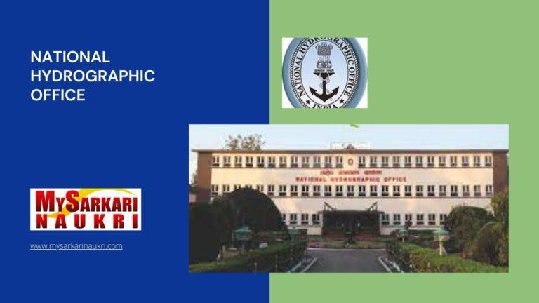 National Hydrographic Office Recruitment