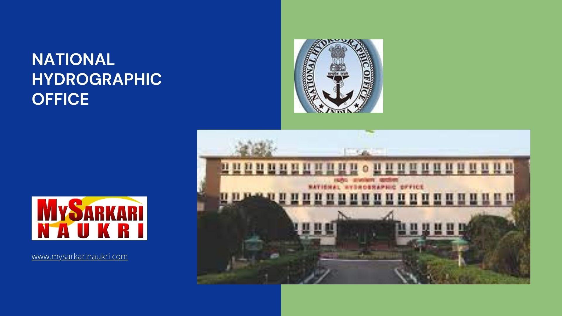 National Hydrographic Office Recruitment